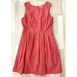 Corey P Women's Sz 12 Dress Red Polka Dot Fit & Flare Romantic Basic